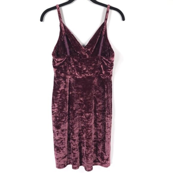 NWT FREE PEOPLE COME TOGETHER SEXY BERRY VELVET BODYCON CUTOUT Mini DRESS Small - Picture 6 of 15